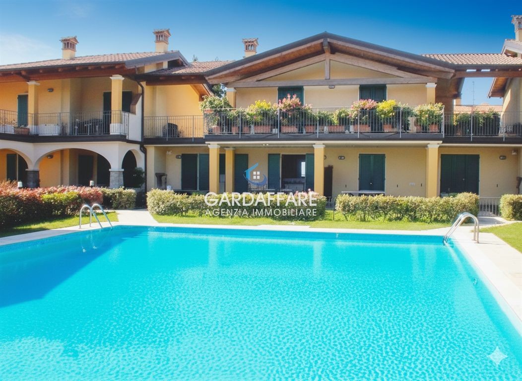 TRILOCALE AL PIANO TERRA IN SIGNORILE RESIDENCE A MANERBA DEL GARDA