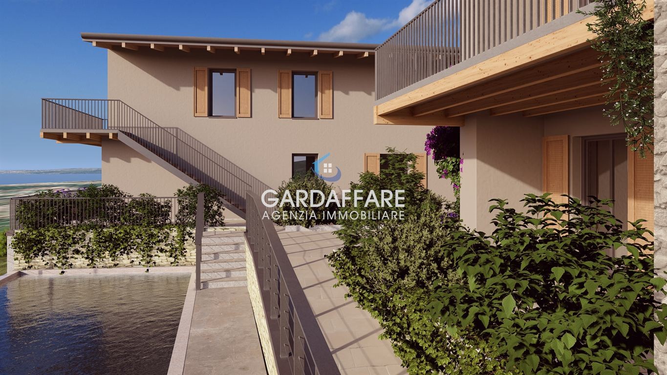 NUOVO TRILOCALE AL PRIMO PIANO  VISTA LAGO DI PROSSIMA REALIZZAZIONE A MANERBA DEL GARDA